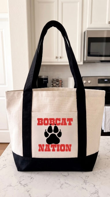 Bobcat Nation Canvas Tote Bag