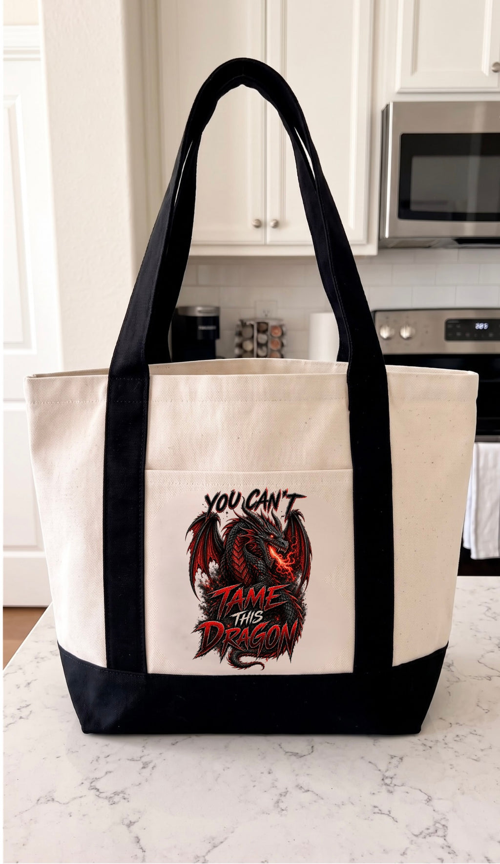 Dragon Canvas Tote Bag