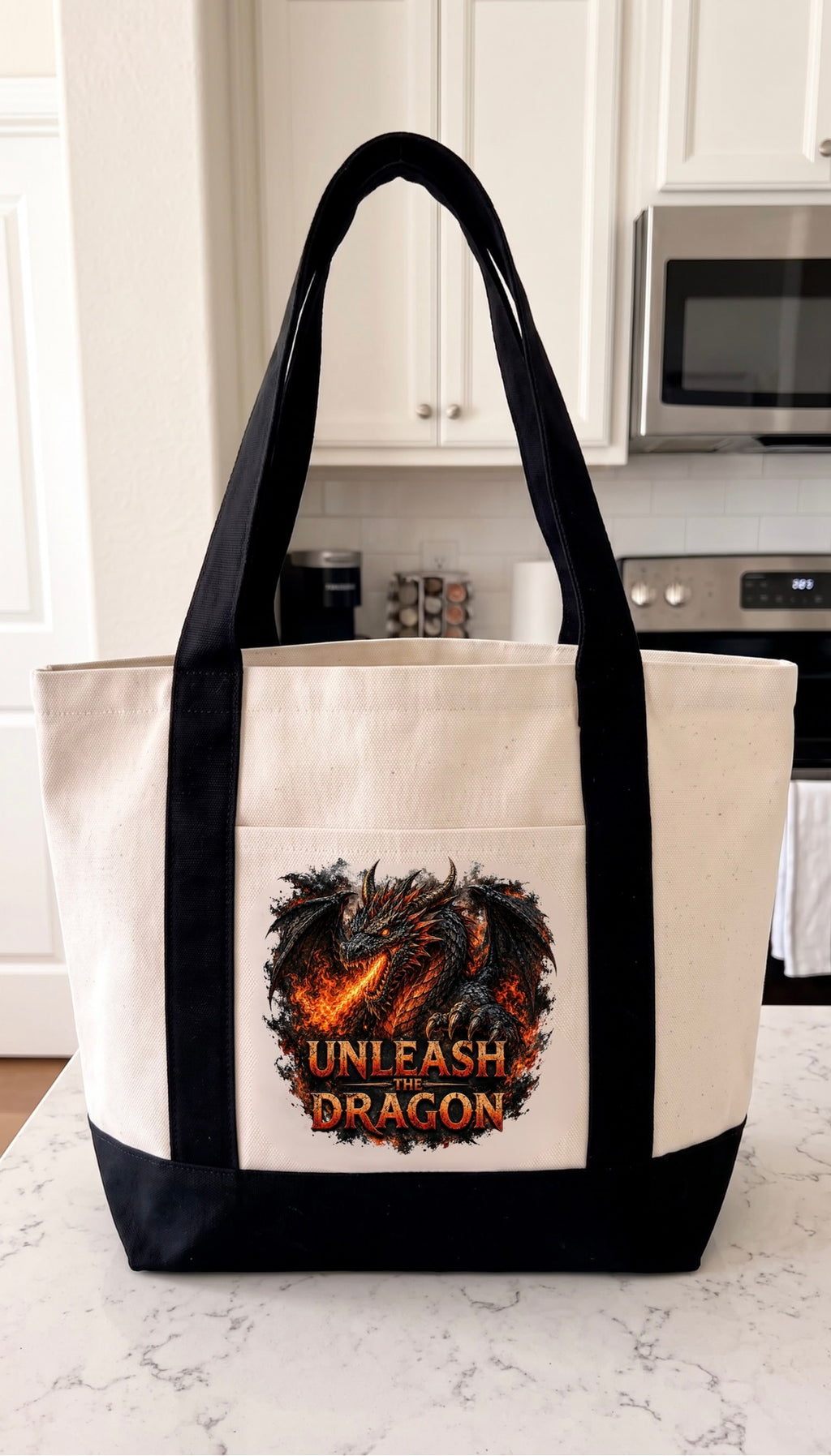 Dragon Canvas Tote Bag