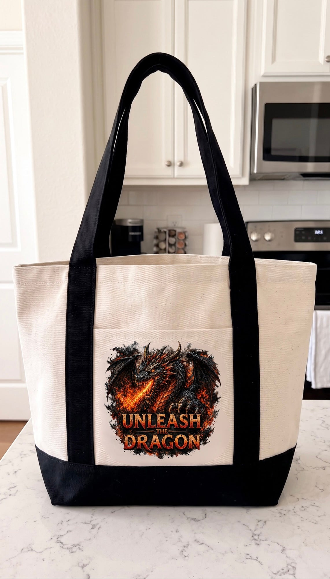 Dragon Canvas Tote Bag