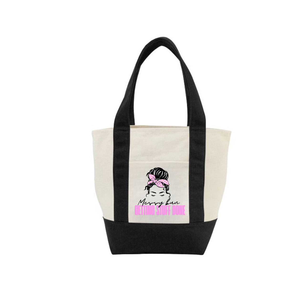 Messy bun, Getting stuff done Canvas Tote Bag