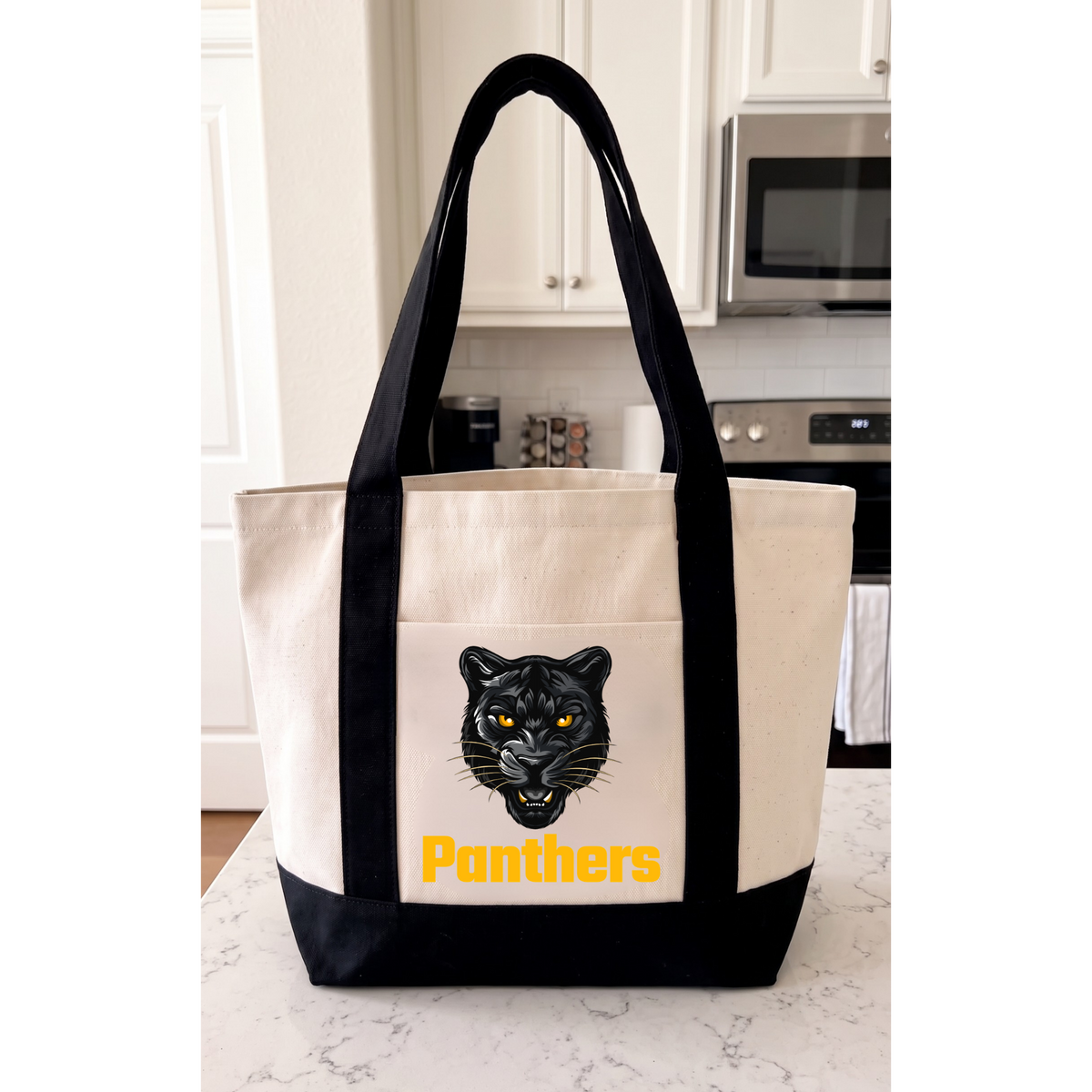 Panther Canvas Tote Bag