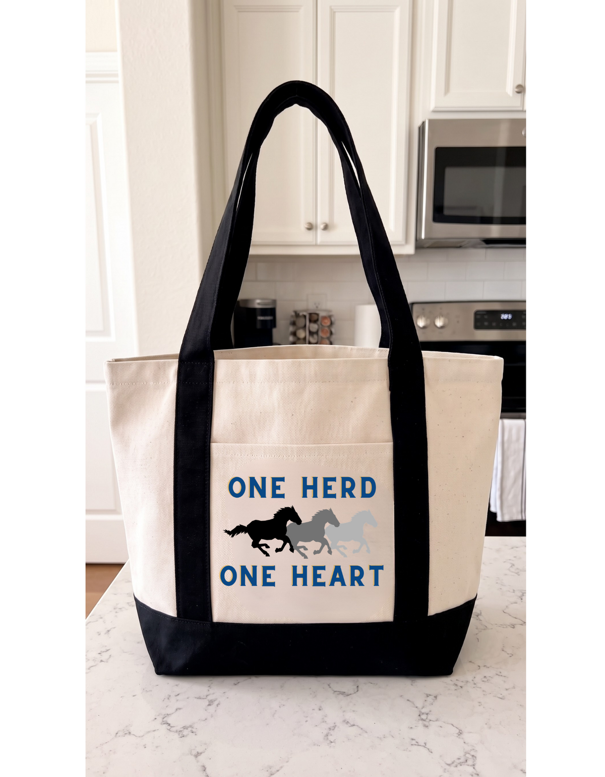 Bronco/Mustang Canvas Tote Bag