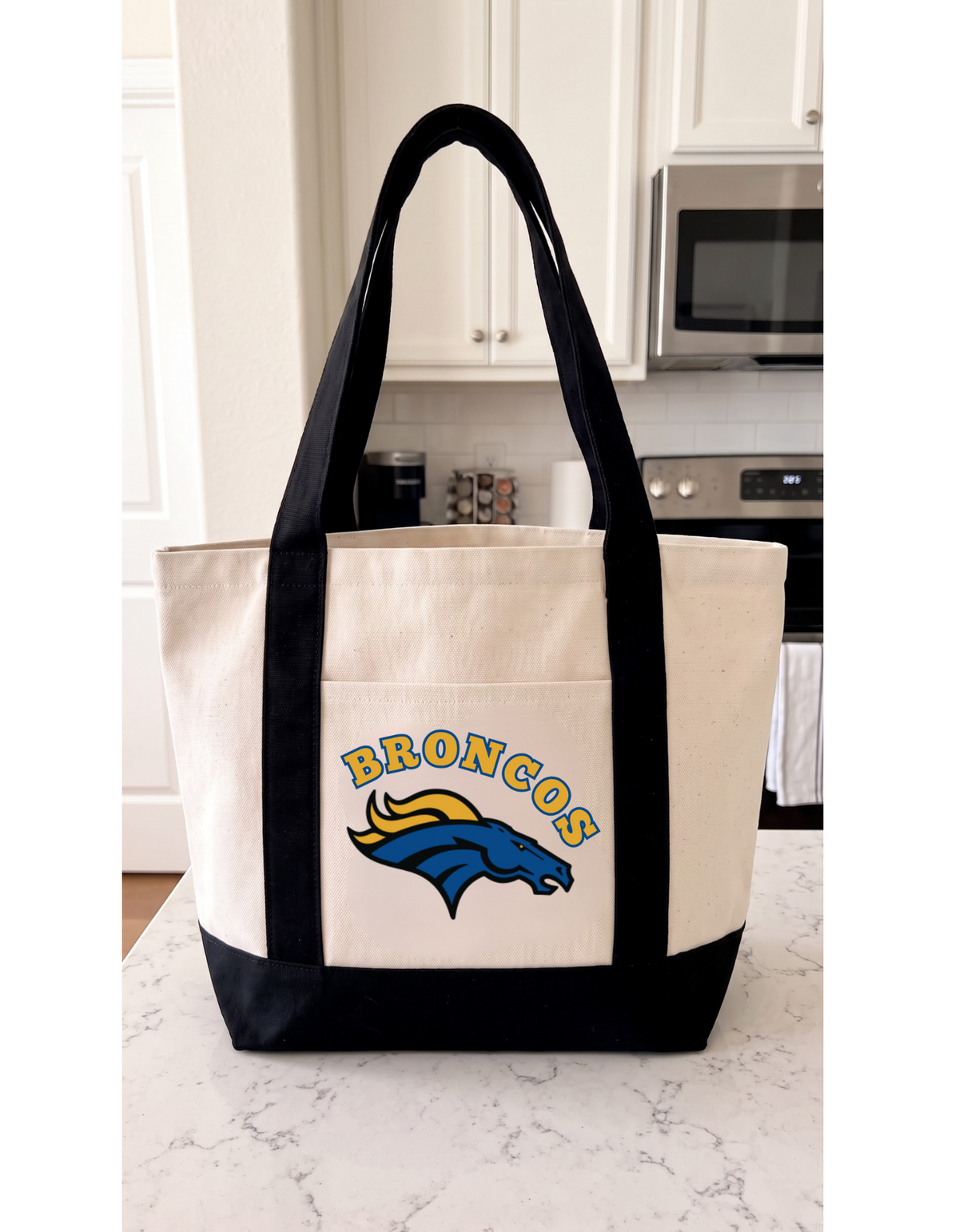 Bronco/Mustang Canvas Tote Bag